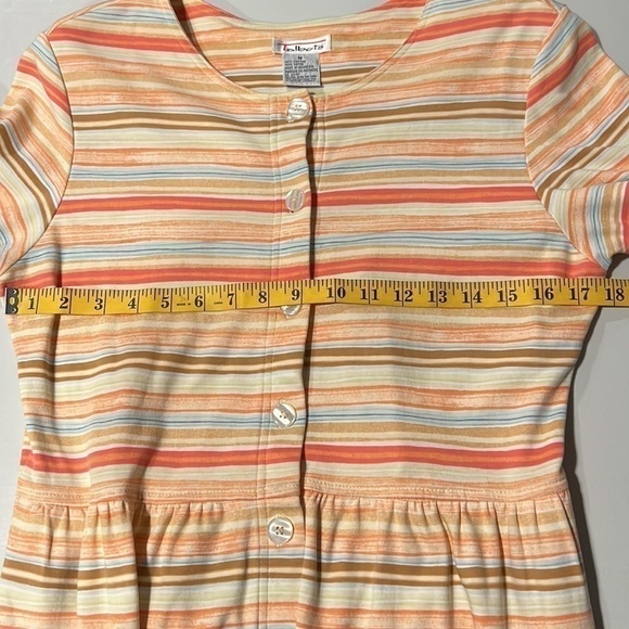 Talbots Short Sleeve Long Dress with Buttons, Size M - Picture 7 of 10